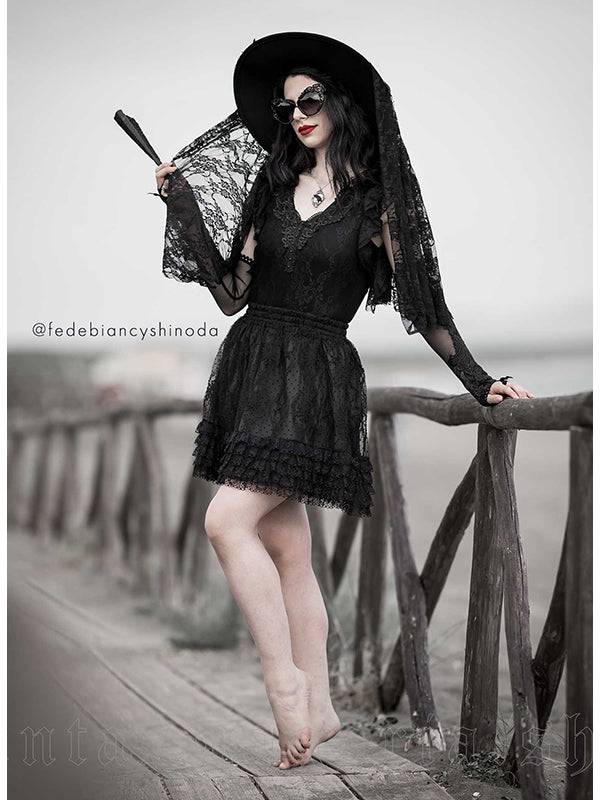 Dark In Love Darkstar Rok S/M - DivineDarkness- Online shop voor Gothic en Alternatieve Kleding!